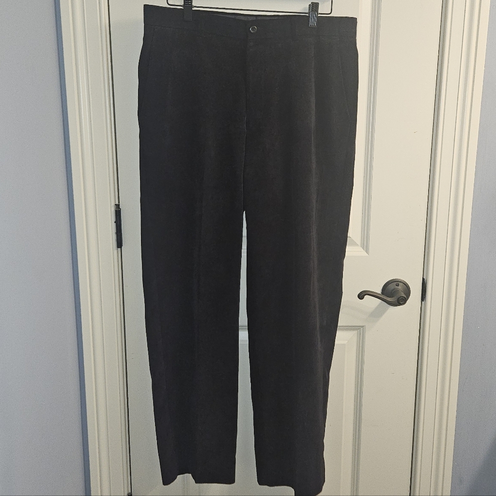 Men's Linea Naturale Black Corduroy Pants